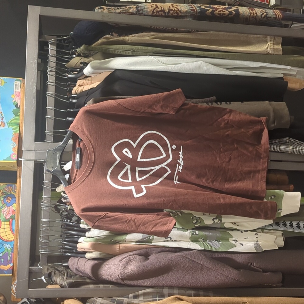 Fubu Brown logo tee